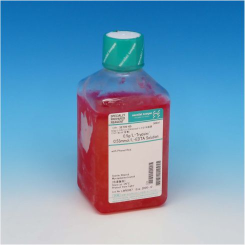 0.5g/l-Trypsin/0.53mmol/l-EDTA Solution, with Phenol Red