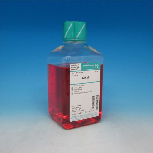 MEM,不含葡萄糖,含Earle's Salts,L-谷氨酰胺,非必须氨基酸,液体