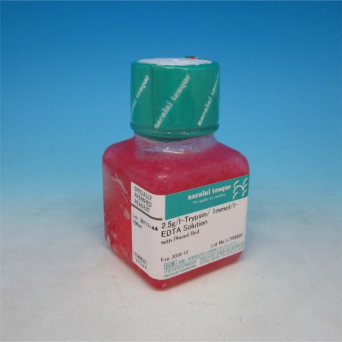 2.5g/l-胰蛋白酶,1mmol/l-EDTA溶液,含酚红